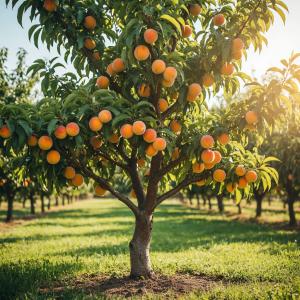 Персик "АВГУСТОВСКИЙ СТОЙКИЙ" (срок созревания конец августа — начало сентября)